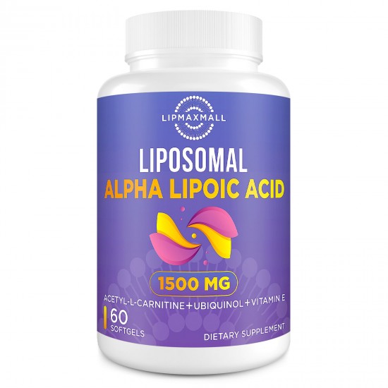 Lipmaxmall Dietary Supplement Liposomal Alpha Lipoic Acid 1500mg