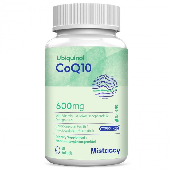 Mistaccy Dietary Supplement CoQ10 600mg Softgels