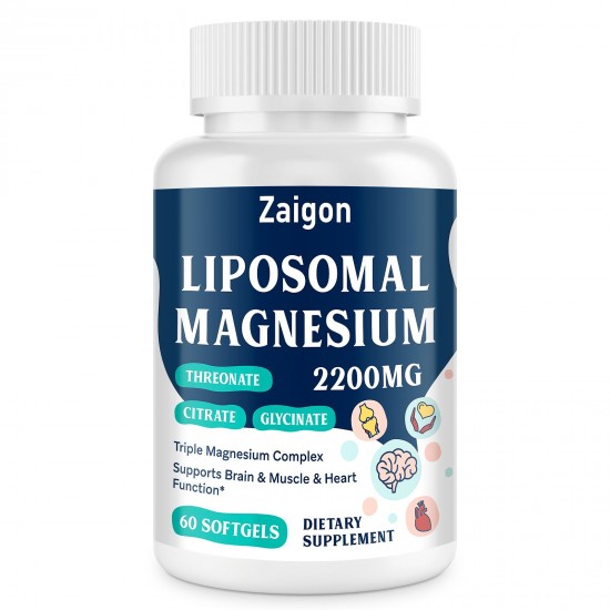 Zaigon Dietary Supplement Liposomal Magnesium Complex 2200MG Softgels