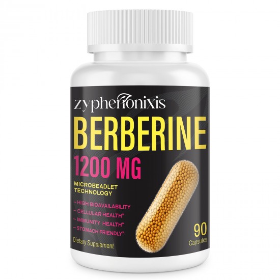 Zypherionixis Dietary Supplement Berberine Supplement 1200mg Berberine HCL